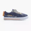 Blauwe Canvas Sneaker Krokodil