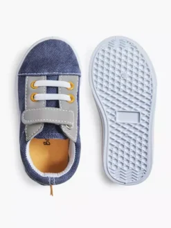 Blauwe Canvas Sneaker Krokodil -Schoenen Verkoop 2033654 H3