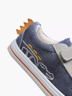 Blauwe Canvas Sneaker Krokodil -Schoenen Verkoop 2033654 H5