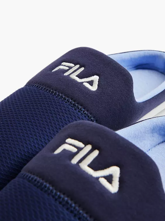 Fila Blauwe Instap Pantoffel 5 Fila Blauwe Instap Pantoffel - Afbeelding 5