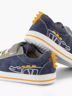 Blauwe Canvas Sneaker Krokodil -Schoenen Verkoop 2173022 H5