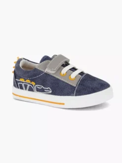 Blauwe Canvas Sneaker Krokodil -Schoenen Verkoop 2173022 H6