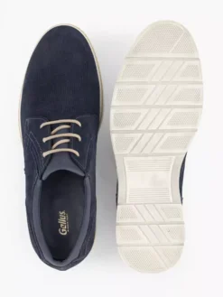 Blauwe Leren Veterschoen -Schoenen Verkoop 2178445 H3