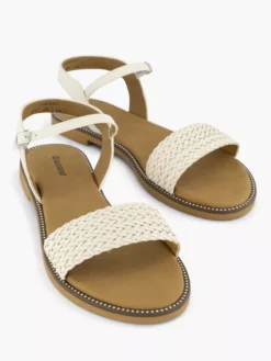 Witte Sandaal Gevlochten -Schoenen Verkoop 2178750 H5