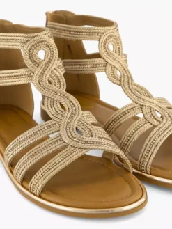 Bruine Sandaal Steentjes -Schoenen Verkoop 2178939 H3