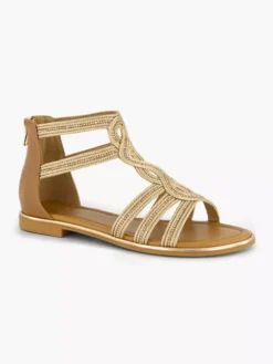 Bruine Sandaal Steentjes -Schoenen Verkoop 2178939 H6