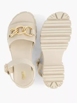 Beige Chunky Sandaal Sierketting -Schoenen Verkoop 2179775 H3