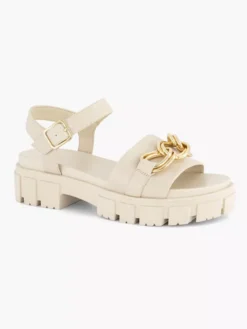 Beige Chunky Sandaal Sierketting -Schoenen Verkoop 2179775 H6