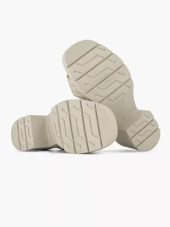 Beige Leren Chunky Sandalette -Schoenen Verkoop 2180766 H3