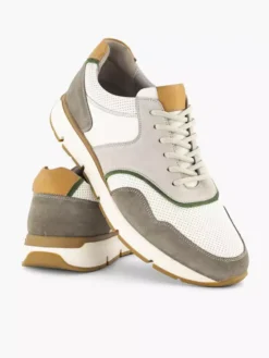 Wit Groene Suéde Sneaker -Schoenen Verkoop 2181927 H5